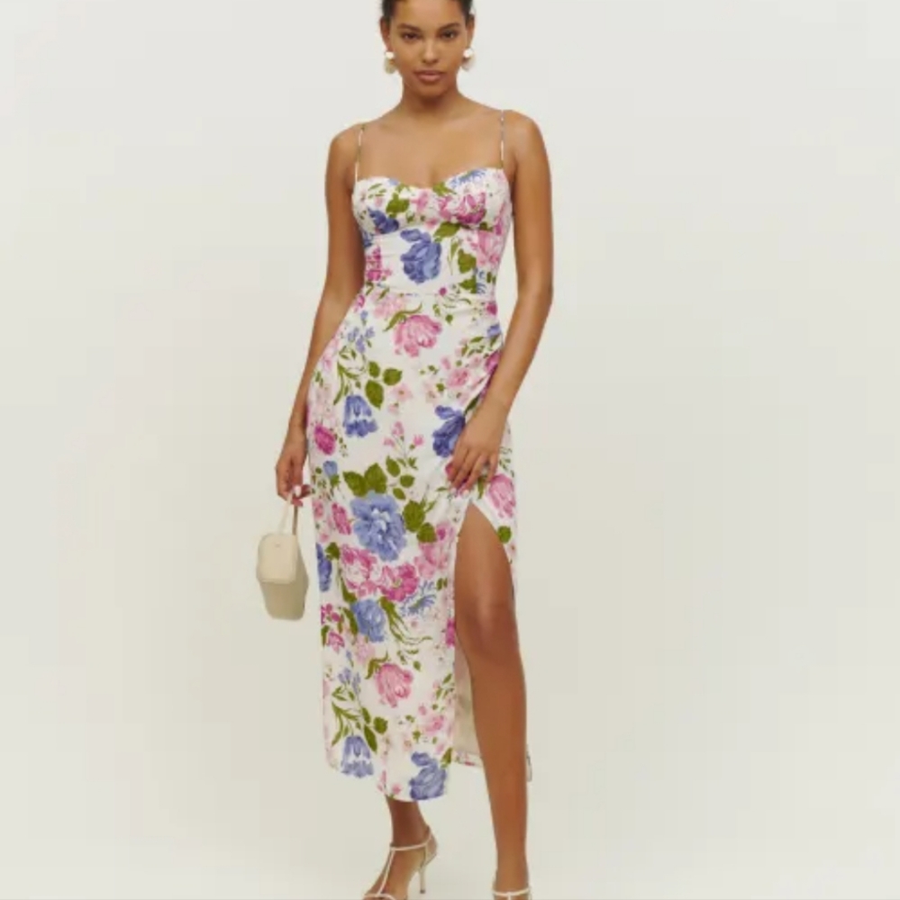 Reformation Kourtney floral dress in Donna